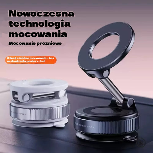 Magnetyczny uchwyt na telefon 360° – Składany, mocne mocowanie próżniowe